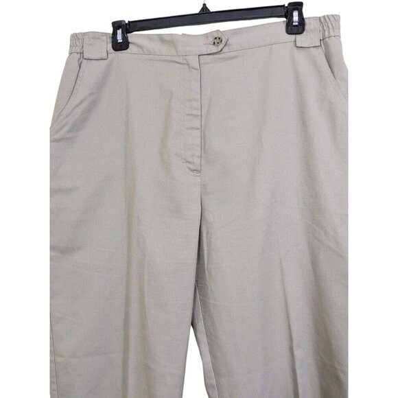 Tilley Endurables Pants Womens Size 20 Beige Safari Khakis High Rise Pockets - Picture 2 of 5